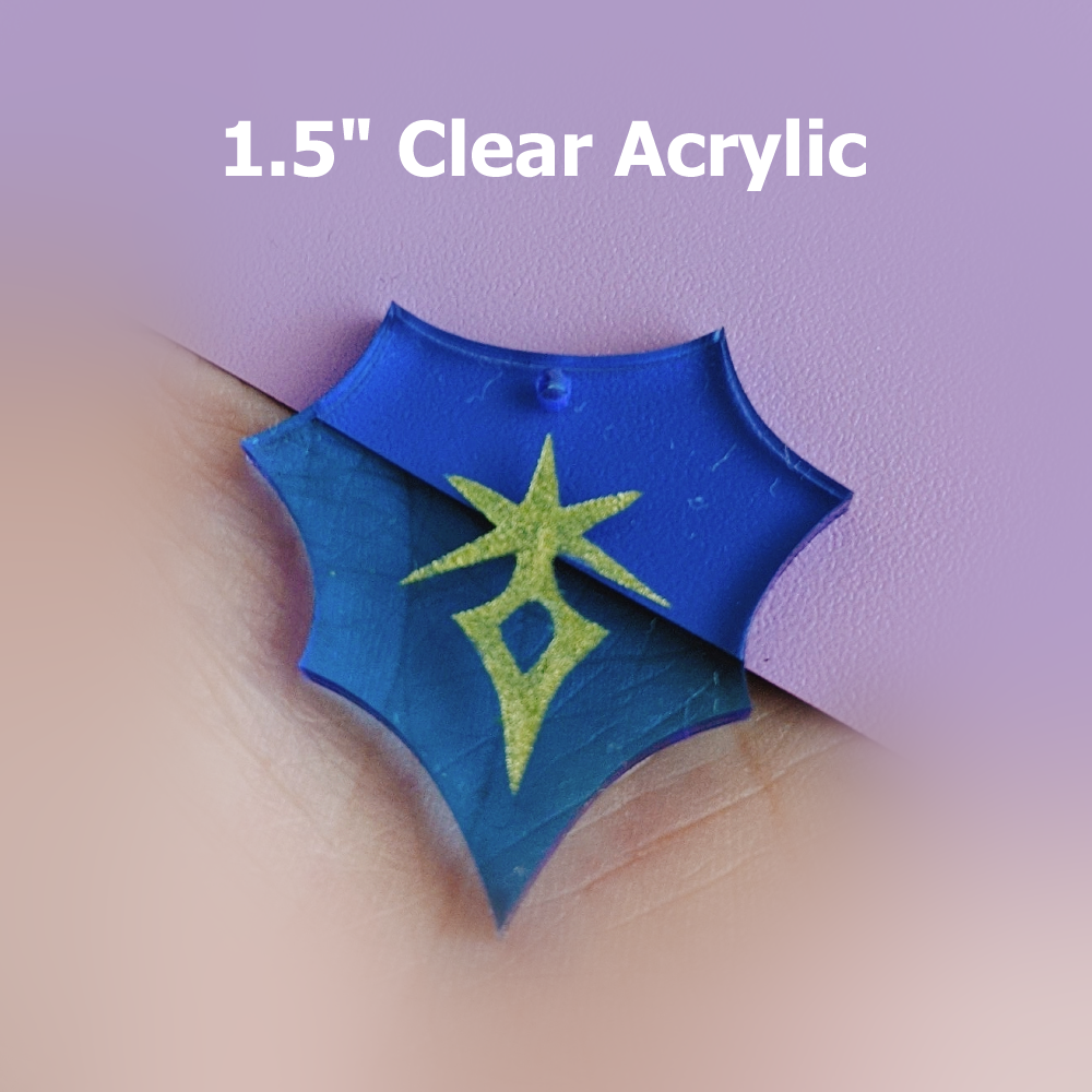 FFXIV Soul Crystal Charms - 1.5" Double-sided Clear Acrylic