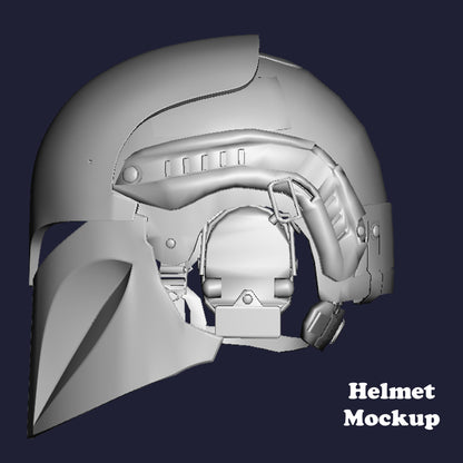 Bo-Katan/Nite Owl Inspired Mask for Tactical Helmets Digital Files
