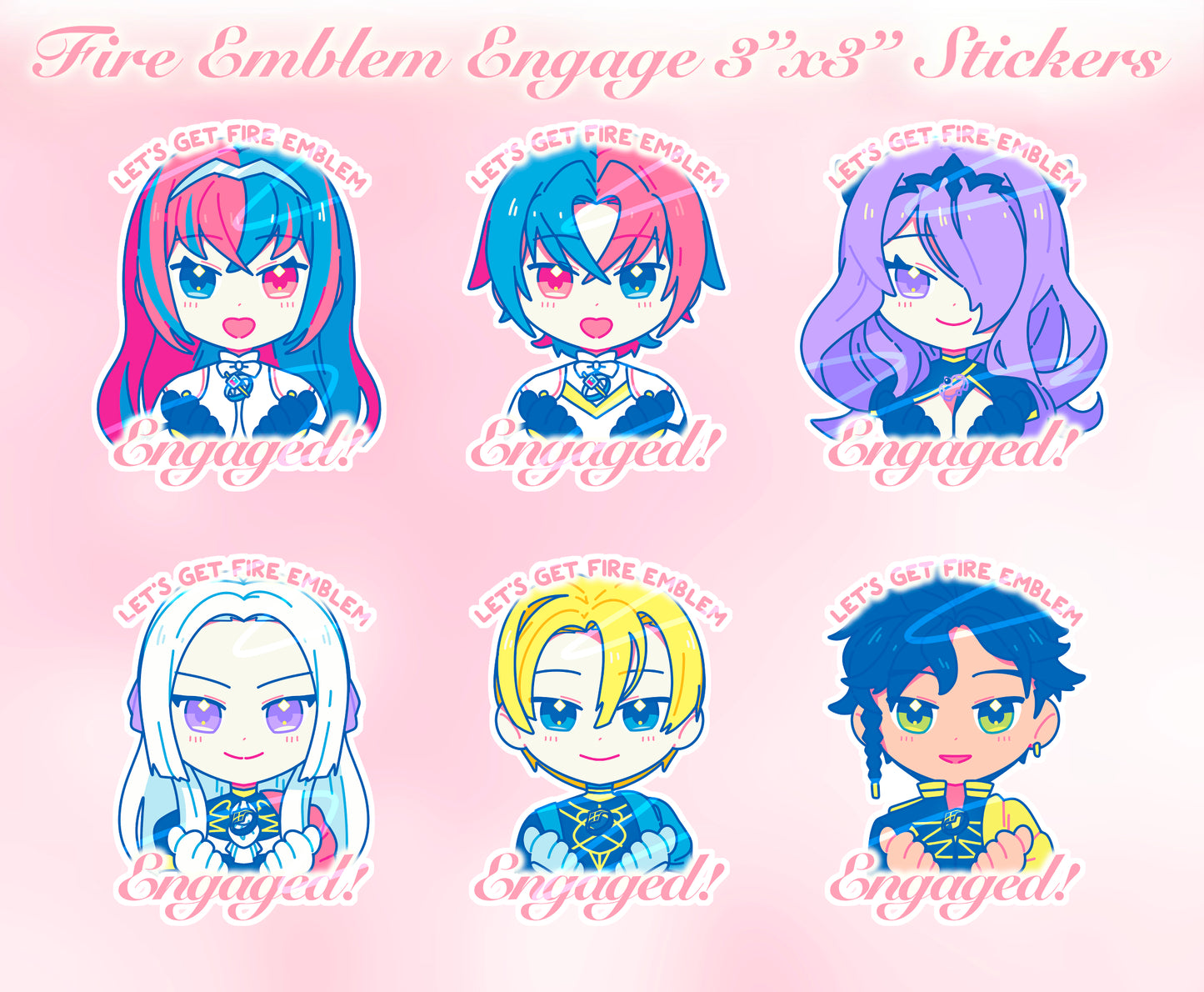 Fire Emblem Engage 3" Stickers