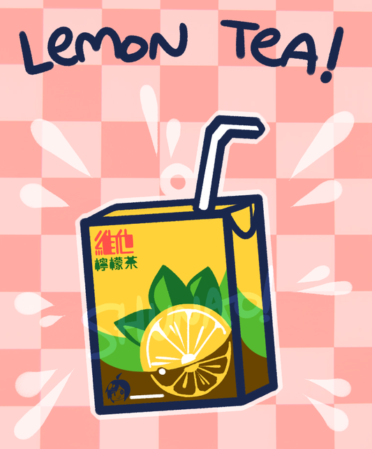 Lemon Tea Charms - 1.5" Double-sided Clear Acrylic