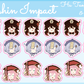 Genshin Impact  4"x6" Sticker Sheet - Matte
