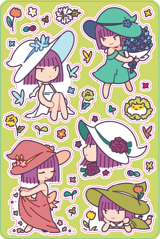Witch Spring 4"x6" Sticker Sheet