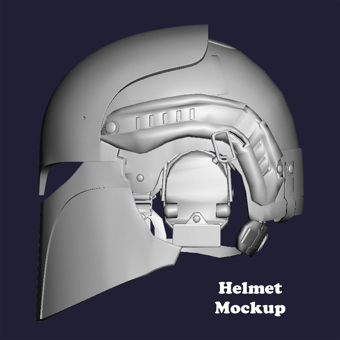 Clan Wren/Sabine Inspired Mask for Tactical Helmets Digital Files
